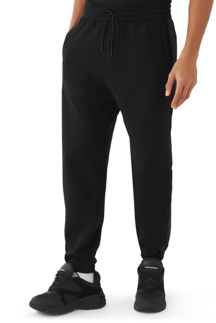 Logo Tape Double-Jersey Joggers